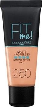 Maybelline Fit me! Matte + Poreless Make-up - 250 Sun Beige (30ml)