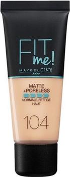 Maybelline Fit me! Matte + Poreless Make-up - 104 Soft Ivory (30ml)