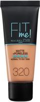 Maybelline Fit Me! Matt & Porenlos Foundation, 320 Natural Tan, 30 ml