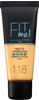 Maybelline New York Maybelline Foundation Fit Me Matte & Poreless 118 Nude (30 ml),