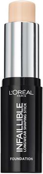 L'Oréal Infaillible Shaping Stick Foundation 100 Ivory (9 g)