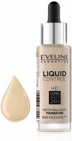 Eveline Liquid Control Hd Mattifying Drops Foundation 010 Light Beige 32Ml (Light