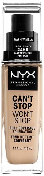 NYX Make-up Can't Stop Won't Stop 24-Hour Foundation 6.3 Warm Vanilla (30ml)