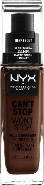NYX Make-up Can't Stop Won't Stop 24-Hour Foundation 25 Deep Ebony (30ml)