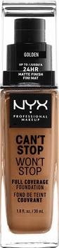 NYX Make-up Can't Stop Won't Stop 24-Hour Foundation 13 Golden (30ml)