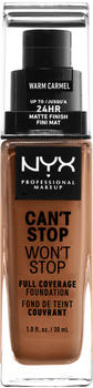 NYX Make-up Can't Stop Won't Stop 24-Hour Foundation 15.7 Warm Caramel (30ml)