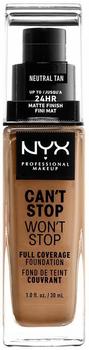 NYX Make-up Can't Stop Won't Stop 24-Hour Foundation 12.7 Neutral Tan(30ml)