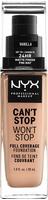 NYX Professional Makeup CAN'T STOP WON'T STOP Full-Coverage-Foundation