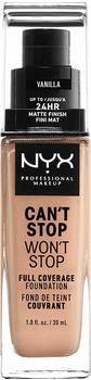 NYX Make-up Can't Stop Won't Stop 24-Hour Foundation 6 Vanilla (30ml)