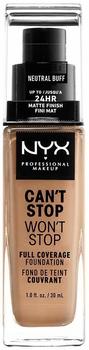 NYX Make-up Can't Stop Won't Stop 24-Hour Foundation 10.3 Neutral Buff (30ml)