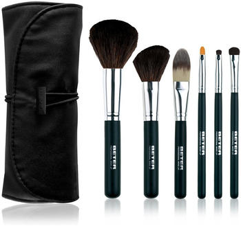 Beter Professional Makeup Brush Set in Black (6 pcs)