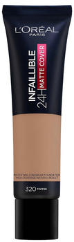 L'Oréal Infaillible 24hr Matte Cover Foundation 35ml 320 Toffee