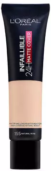 L'Or&eacute;al Infaillible 24hr Matte Cover Foundation 35ml 155 Natural Rose