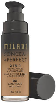Milani Conceal & Perfect 2in1 Foundation + Concealer (30ml) Sandy Beige