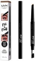 NYX PROFESSIONAL MAKEUP Augenbrauen-Stift "FILL & FLUFF EYEBROW POMADE PENCIL" mit