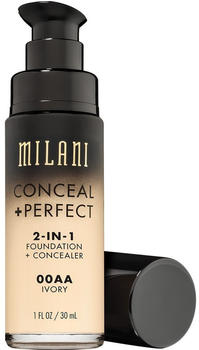 Milani Conceal & Perfect 2in1 Foundation + Concealer (30ml) Ivory