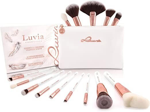 Luvia Essential Brushes Feather White Set