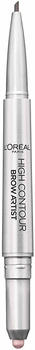 L'Oréal High Contour Brow Artist Pencil and Highlighter Duo 105 Cool Brunette