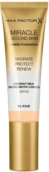 Max Factor Miracle Second Skin Foundation SPF20 01 Fair (30ml)
