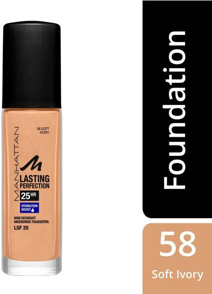 Manhattan Lasting Perfection 25H Foundation LSF 20 - 58 soft ivory (30ml)