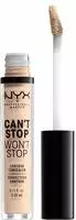 NYX Professional MakeUp Can't Stop Won't Stop Contour Concealer 04 Light Ivory...