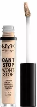 NYX Can't Stop Won't Stop Contour Concealer Light Ivory (3,5 ml)
