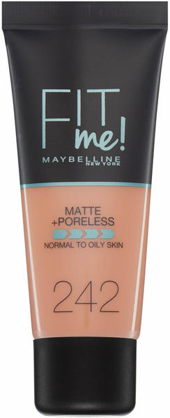 Maybelline Fit me! Matte + Poreless Make-up (30ml) 242 Light Honey