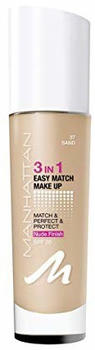 Manhattan Cosmetics Manhattan 3 in1 Easy Match Fluid Foundation 37 Sand 30ml