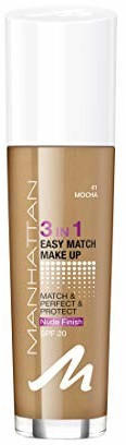 Manhattan Cosmetics Manhattan 3 in1 Easy Match Fluid Foundation 41 Mocha 30ml