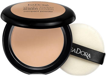 IsaDora Velvet Touch Sheer Cover Compact Powder Nr.45 Neutral beige (10g)