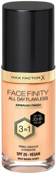Max Factor Facefinity All Day Flawless Foundation SPF20 44 Warm Ivory (30ml)