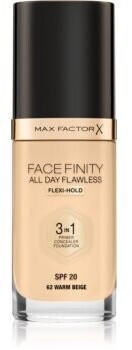 Max Factor Facefinity All Day Flawless Foundation SPF20 62 Warm Beige (30ml)