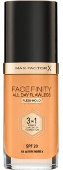 Max Factor Facefinity All Day Flawless Foundation SPF20 78 Warm Honey (30ml)