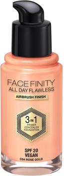 Max Factor Facefinity All Day Flawless Foundation SPF20 64 Rose Gold (30ml)
