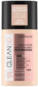 Catrice Clean ID High Cover Luminous Matt Foundation 004 Light Almond (30ml)