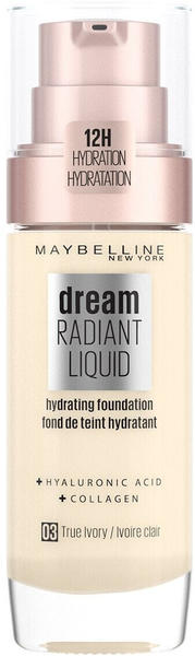Maybelline Dream Radiant Liquid Make-Up 03 True Ivory (30 ml)