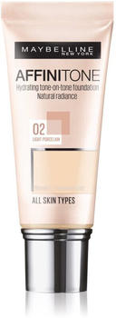 Maybelline Affinitone Foundation (30 ml) 02 Light Porcelain