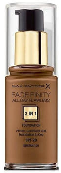 Max Factor Flawless Face Finity All Day 3 in 1 (30 ml) 100 Tan