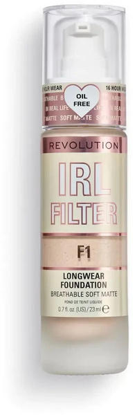 Makeup Revolution IRL Filter Longwear Foundation (23ml) F1