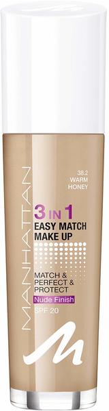 Manhattan Cosmetics Manhattan 3 in1 Easy Match Fluid Foundation 38.2 Warm Honey 30ml