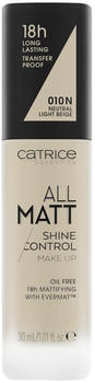 Catrice All Matt Shine Control Make Up (30ml) 010 N Light Beige