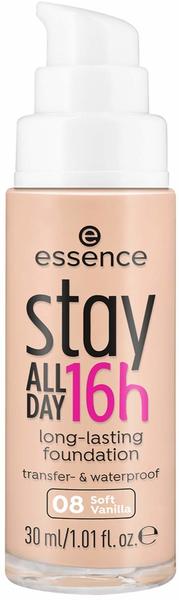 Essence Stay All Day 16h Long-lasting Make-up Foundation 08 Soft Vanilla (30ml)
