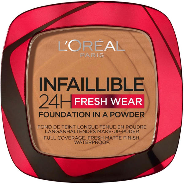 L'Oréal Make-up-Puder Infaillible 24H Fresh Wear (9 g) 330 Hazelnut