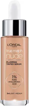 L'Or&eacute;al Perfect Match Nude Aufpolsterndes Get&ouml;ntes Serum 3-4 Light Medium (30 ml)