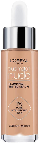 L'Oréal Perfect Match Nude Aufpolsterndes Getöntes Serum 3-4 Light Medium (30 ml)