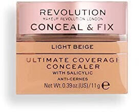 Makeup Revolution Conceal & Fix Ultim Cover Concealer Light Beige (11 g)