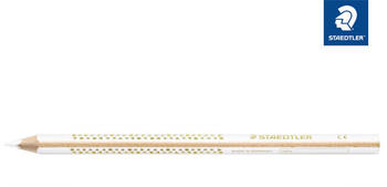 Staedtler Noris jumbo 1284 Buntstift - ergonomische Dreikantform - 4 mm - wei&szlig; wei&szlig;