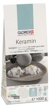 Glorex Keramin Papierbeutel hellweiß 1000 g