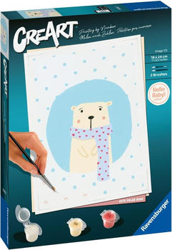 Ravensburger Malen nach Zahlen Classic Serie Hello Baby Cute Polar Bear (23652)