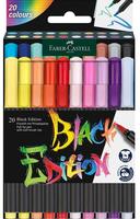FABER-CASTELL Filzstift Black Edition 20er Etui